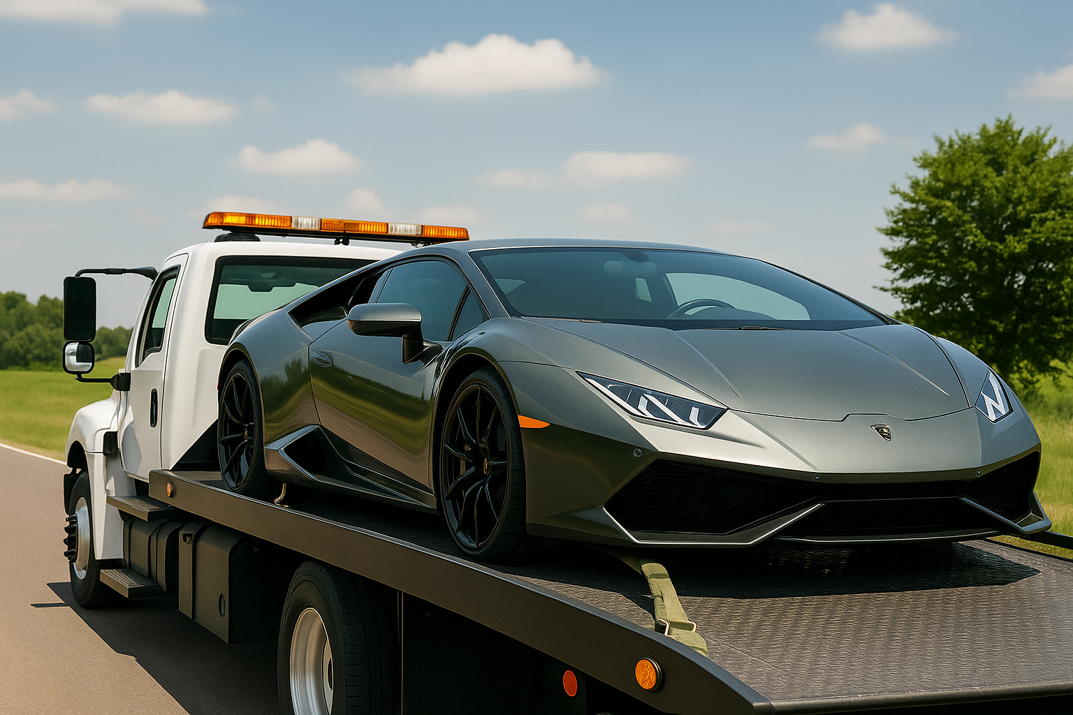 Los Lunas Towing truck providing roadside assistance in New Mexico